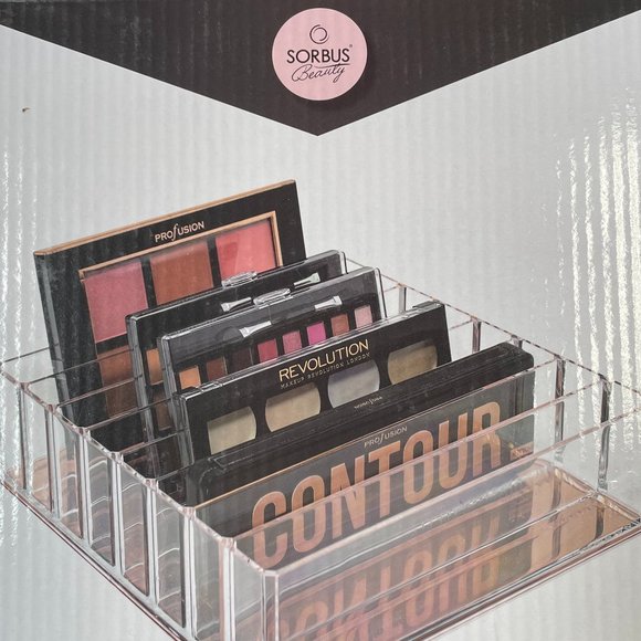 DAMAGED SORBUS ACRYLIC ROSE GOLD MAKEUP PALETTE ORGANIZER - Picture 8 of 8